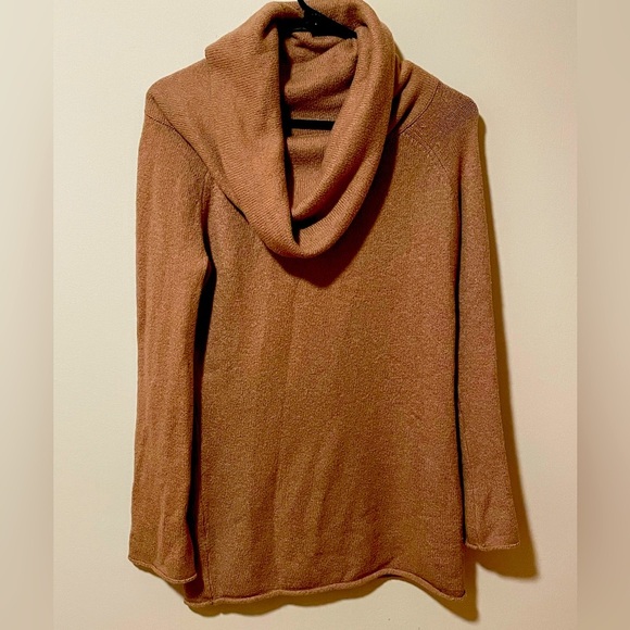 Buckle Black Long Women’s Funnel Neck Sweater/Tunic Beige XS - Picture 1 of 7